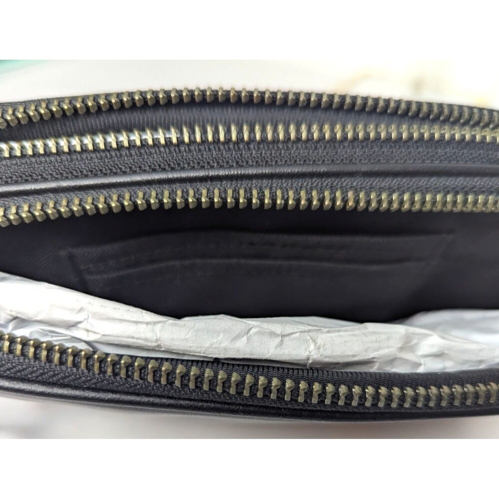 Coach Black Canyon Quilt Exotic Embossed Leather Clutch Crossbody Purse NWT - Picture 14 of 15